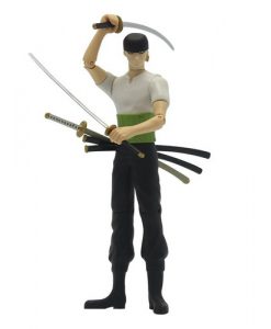 FIGURA ONE PIECE ARTICULABLE RORONOA ZORO 12 CM